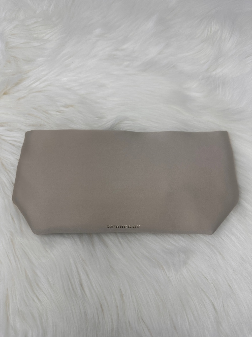 NWOT! Burberry Clutch/Makeup Pouch With Gold Logo